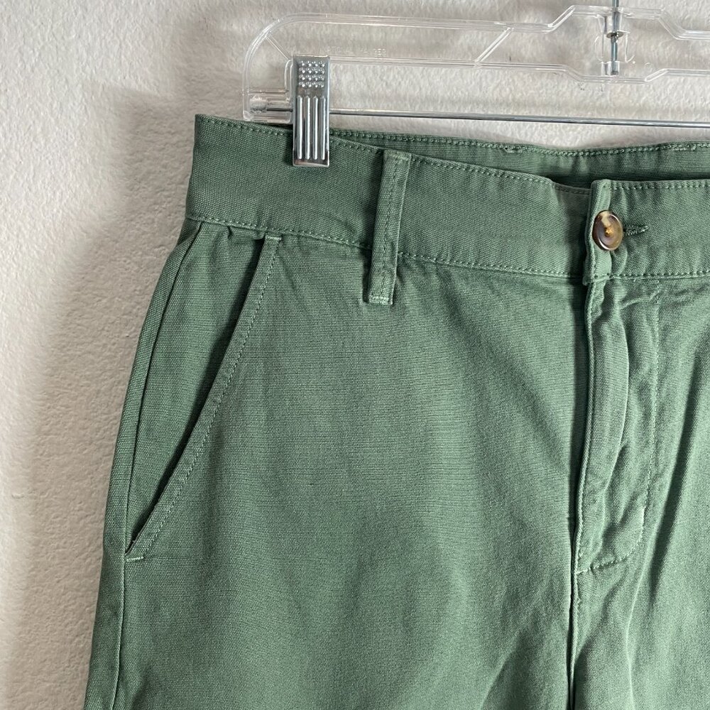 NEW American Giant Womens Size 8 Fern Wide‎ Leg Cotton Pants Ankle USA - Picture 5 of 11